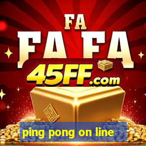 ping pong on line